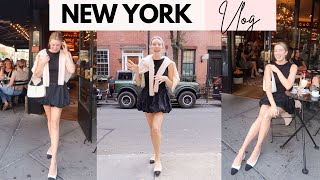 NYC VLOG NYFW Pop Ups Fall Shopping Aperitivo Hour Running around the City [upl. by Norrad]