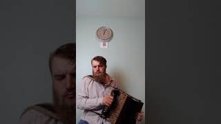 Hughie Travers Lucky in Love amp Hollybush reel Will Allen Melodeon [upl. by Beora669]