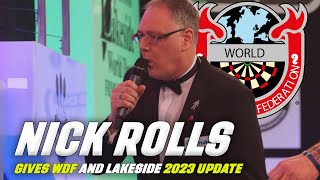 WDFs Nick Rolls gives Lakeside 2023 update  WEVE SMASHED ALL OUR TICKET SALES GOALS [upl. by Akilat]