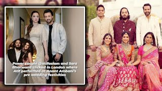 Atif Aslam performs at Ambani pre wedding in London  Atif Aslam with wife  Ambani wedding [upl. by Leirvag]