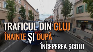 Prin trafic pe două roți  Cluj Napoca  De ce aleg părinții săși ducă copiii la școală cu mașina [upl. by Ulrike]