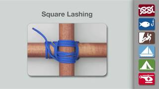 How to Tie the Square Lashing [upl. by Asilem]