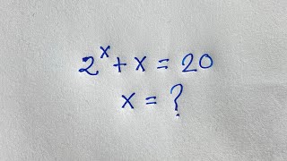 Maths Olympiad  What is the value of X in this Algebraic Equation [upl. by Pressman]