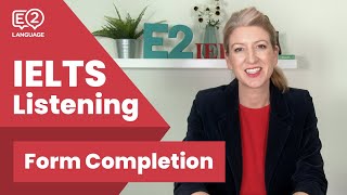 IELTS Listening Form Completion with Alex [upl. by Blondell]