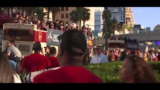 Aces parade Las Vegas prepares to celebrate its backtoback WNBA champions [upl. by Quiteria795]