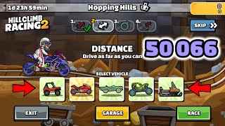 Hill Climb Racing 2 – 50066 points in HOPPING HILLS Team Event  Walkthrough [upl. by Aiekahs]