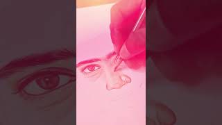 Nose Drawing Using Colour pencils  Draw with me series  2  Tamil [upl. by Colpin]