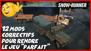 12 mods correctifs pour rendre le jeu quotparfaitquot  Snowrunner One X [upl. by Erimahs]