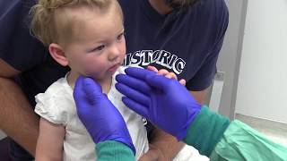 Childs first dental visit with UCSF Pediatric DentistDr Ray Stewart [upl. by Yetta]