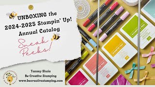 UNBOXING SNEAK PEEK202425 Stampin Up Annual Catalog Plus New InColors [upl. by Steddman392]