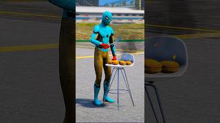 Spiderman cooks burger  GTA V  shorts 2 [upl. by Zeena]