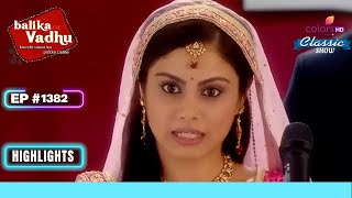 Anandi ने महिलाओं को लड़ने के लिए प्रेरित किया  Balika Vadhu  बालिका वधू  Highlight  Ep 1382 [upl. by Llenyaj]