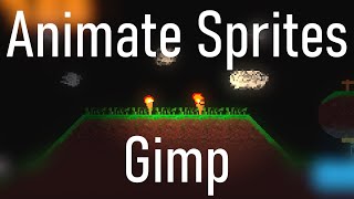 Animating Sprites in Gimp Retro Style  English [upl. by Bekah]