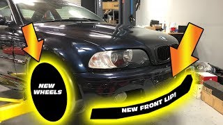 BEST EXTERIOR UPGRADES FOR E46 M3 NEW WHEELS  CARBON FIBER UPGRADE [upl. by Aylat270]