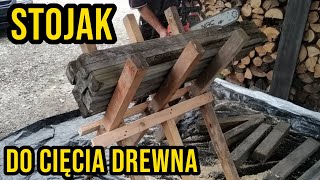 STOJAK  Koziołek do Cięcia Drewna  Zrób to Sam  Stand wood cutting trestle  Do it yourself [upl. by Amero]