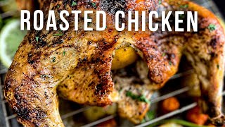 How To Roast A Chicken In The Oven StepByStep [upl. by Euqinemod]