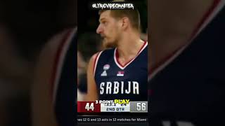 Nikola Jokic Dominates Memorable Plays and Highlights from Serbia vs USA Basketball [upl. by Ahsiekar705]