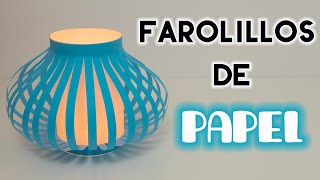 CÓMO HACER FAROLILLOS DE PAPEL ✅ Fácil ✅ [upl. by Patterson132]