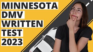 Minnesota DMV Written Test 2023 60 Questions with Explained Answers [upl. by Nnaeirual]