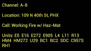 Propane Storage Explosion Sparks Fourth Alarm Fire in Phoenix Dispatch Audio 7202023 [upl. by Arama]