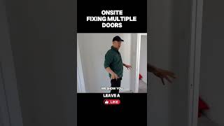 Join Us OnSite Installing New Doors Like a Pro precisionwoodworking diyprojects diy [upl. by Rana]