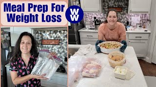 Weekly Meal Prep  Simple Weight Watchers Meal Ideas [upl. by Gratt930]