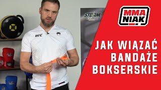 Jak wiązać bandaże bokserskie  poradnik dla początkujących [upl. by Edmond]