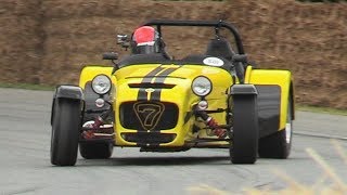 LOUD Caterham Seven 620R Driven Fast at Goodwood FOS 2017 [upl. by Eliath]