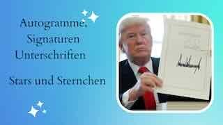 Autogramme  Signaturen  Unterschriften von prominenten Menschen  Was können Sie uns zeigen [upl. by Golda]