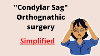 Condylar Sag What is quotCondylar Sagquot  Orthognathic Surgery Maxillofacial Surgery [upl. by Amsirahc275]