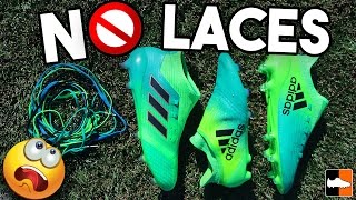 Can You Play With No Laces adidas ACE17 X16 Messi Boots [upl. by Ymarej]