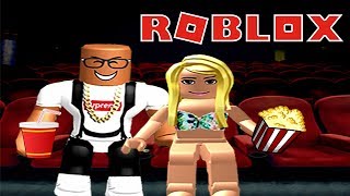 GOING TO THE MOVIES IN ROBLOX [upl. by Ahcsas]