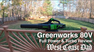 Power Unleashed InDepth Review of the Greenworks 80V Electric Blower [upl. by Schnur]