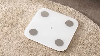 Xiaomi Mi Body Composition Scale 2 okosmérleg bemutató [upl. by Needan]