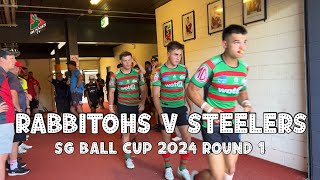 Rabbitohs v Steelers Highlights  SG Ball Cup 2024 Round 1 [upl. by Brawner]