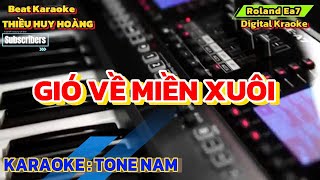 Karaoke Gió Về Miền Xuôi Tone Nam 78 [upl. by Humphrey]