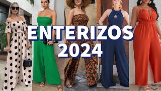 ENTERIZOS 2024  MODA PRIMAVERA VERANO 2024🐝moda mujer elegante [upl. by Morna]