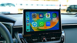 How to connect Apple CarPlay to Toyota Multimedia System 2023 [upl. by Kho]