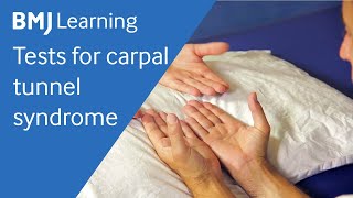 Tests for carpal tunnel syndrome  BMJ Learning [upl. by Ammej726]