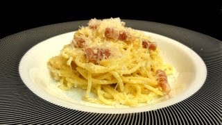 Espaguetis a la carbonara Recetas de pasta [upl. by Murvyn]