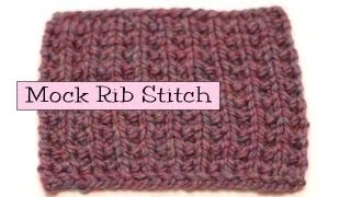 Fancy Stitch Combos  Mock Rib [upl. by Iives]