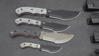 Tops Knives All the Different Tom Brown Trackers [upl. by Nee414]