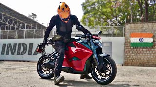 I’m riding The Fastest Electric Motorcycle in India 🇮🇳 [upl. by Fonda]