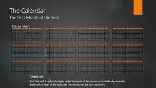 The Calendar ScripturalBiblical Calendar [upl. by Armin]