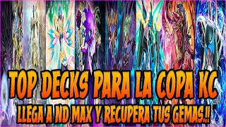 TOP 13 DECKS PARA LLEGAR A ND MAX EN LA COPA KC NOVIEMBRE  YUGIOH DUEL LINKS  F2P Y P2W [upl. by Iznil]