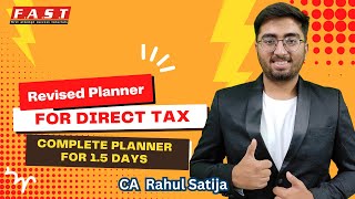 Revised Planner for Direct tax Complete planner for 15 Days [upl. by Yrag120]