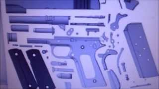 Paper m1911 and how to get blueprints in scale 11 [upl. by Kantor830]