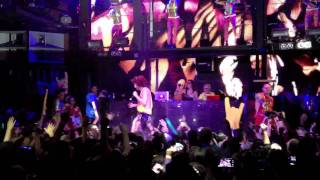 Red Foo of LMFAO premiering Far East Movement ft Justin Bieber quotLive My Lifequot  Marquee Las Vegas [upl. by Hgielah]