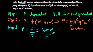 rayleighs method of dimensional analysis [upl. by Tobe]