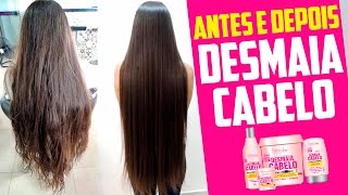 Antes e Depois Desmaia Cabelo Forever Liss [upl. by Timus]